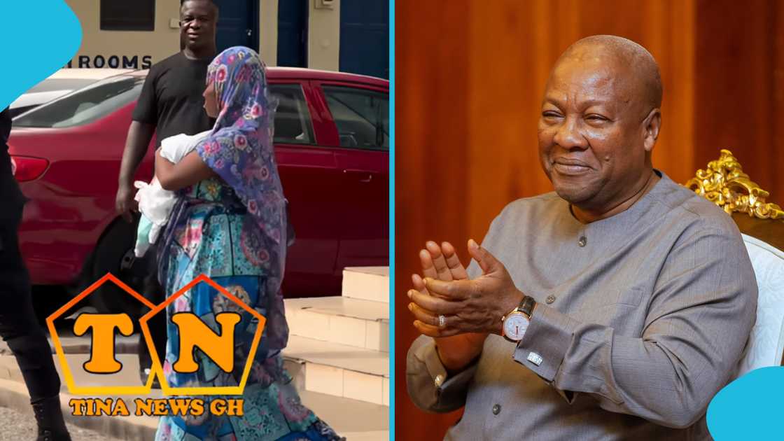 Mamprobi Polyclinic, Missing baby, President John Mahama, Hospital bills, Alfred Kotey Ashie, Rescued baby, Missing baby found.