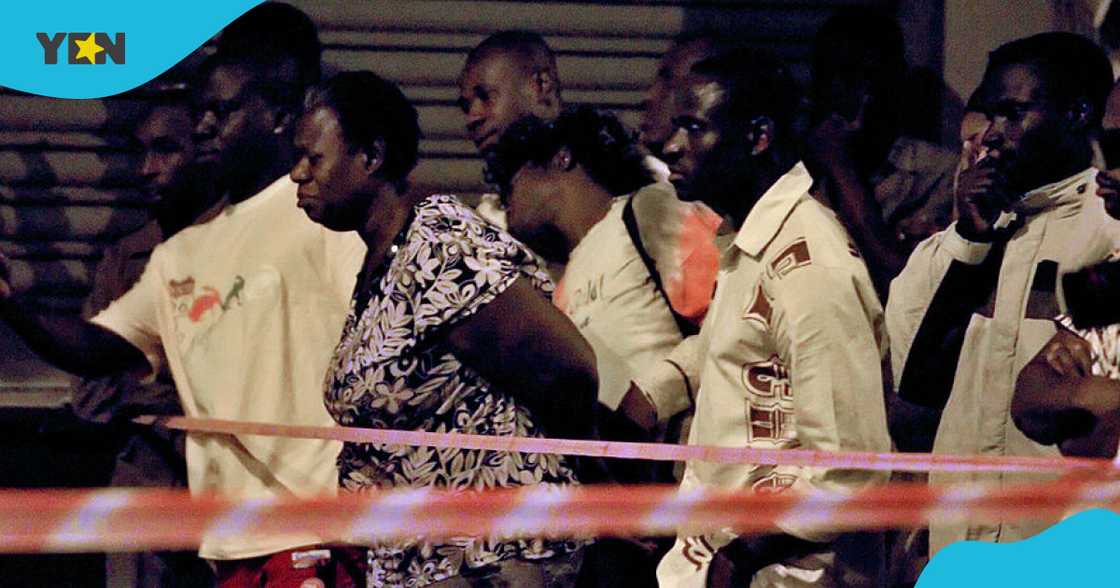 Crime scene, Ghana, Western Region, Ahanta, Apowa, Catholic Crime scene, Ghana, Western Region, Ahanta, Apowa, Catholic