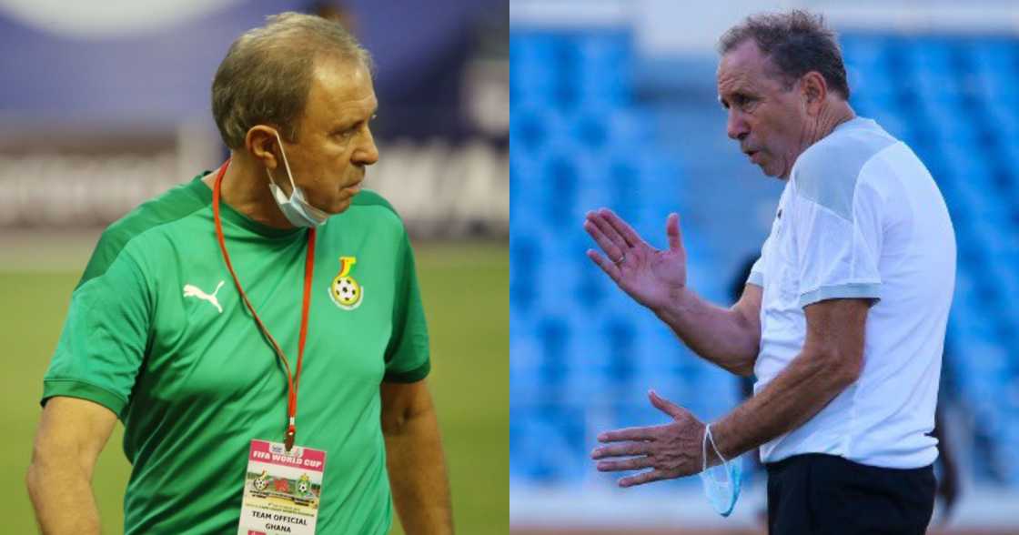 Ghana coach Milovan Rajevac training with the Black Stars. SOURCE: Twitter/ @Team_GhanaMen Ghana coach Milovan Rajevac training with the Black Stars. SOURCE: Twitter/ @Team_GhanaMen