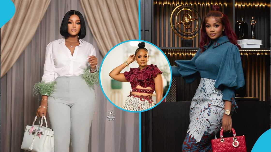 Serwaa Amihere's pretty sister, Maame Gyamfuaa, rocks designer outfits. Serwaa Amihere's pretty sister, Maame Gyamfuaa, rocks designer outfits.