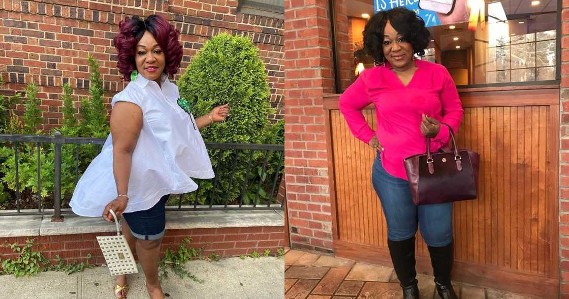 Adombi Serwaa: 7 photos of Efia Odo's mother that prove she is like just her daughter Adombi Serwaa: 7 photos of Efia Odo's mother that prove she is like just her daughter