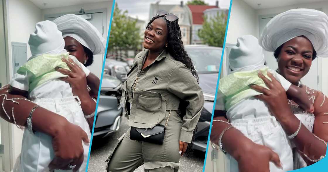 Asantewaa, son, baby, dedication, USA, outfit, dance, song, TikTok Asantewaa, son, baby, dedication, USA, outfit, dance, song, TikTok