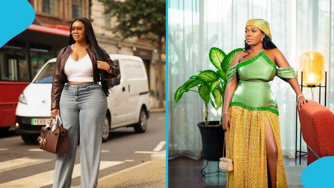 Mzbel, Serwaa Amihere, fake designer items, Efia Odo, Mona Gucci, Afia Schwarzenegger, GHOne TV, fake bags debate Mzbel, Serwaa Amihere, fake designer items, Efia Odo, Mona Gucci, Afia Schwarzenegger, GHOne TV, fake bags debate