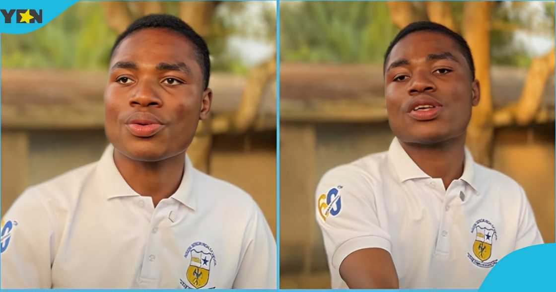 Former Nsein SHS head prefect speaks about SHS grading system during an interview. Former Nsein SHS head prefect speaks about SHS grading system during an interview.