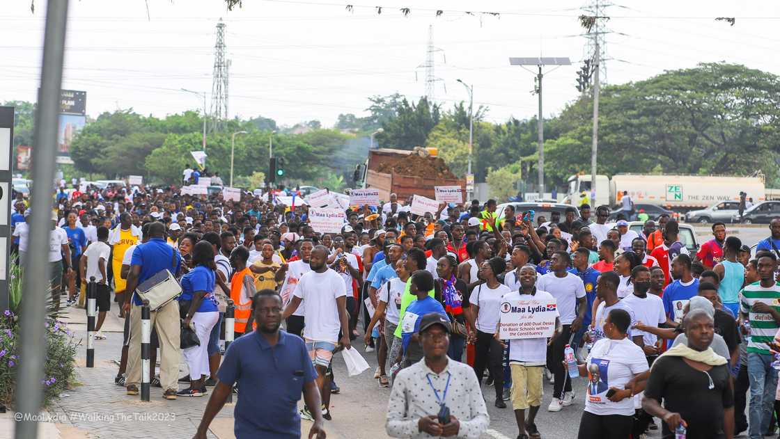 Thousands of NPP supporters joined the walk on March 4, 2023. Thousands of NPP supporters joined the walk on March 4, 2023.