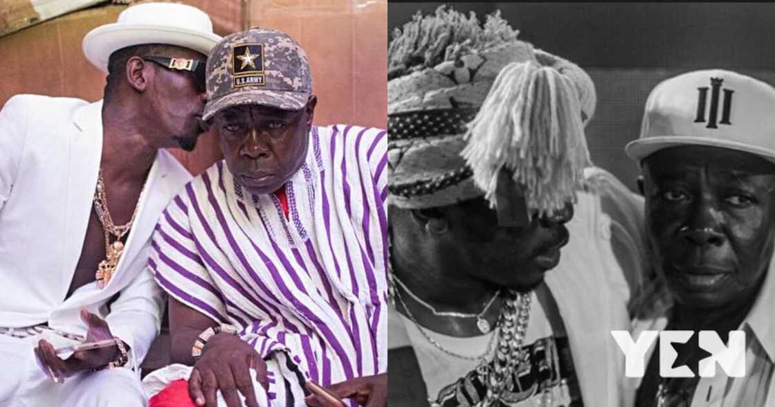 Shatta Wale with his Father Shatta Capo