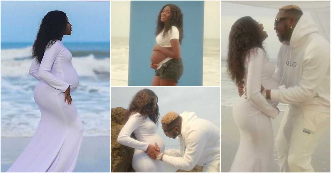 Fella Makafui pregnancy: More baby bump photos of Medikal's wife drop