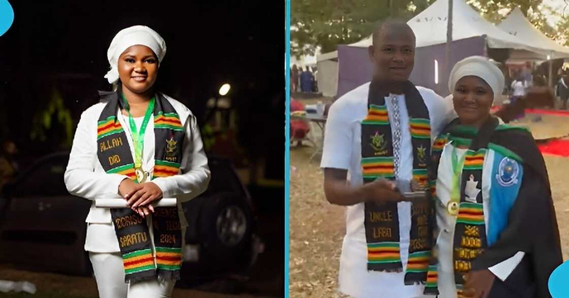 KNIST graduate, appreciate her uncle, sponsoring, university education, Ghanaian lady