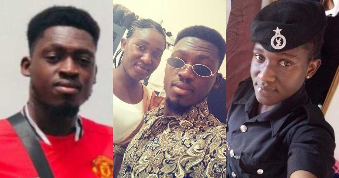 Damongo policewoman Sandra Asiedu and boyfriend Damongo policewoman Sandra Asiedu and boyfriend