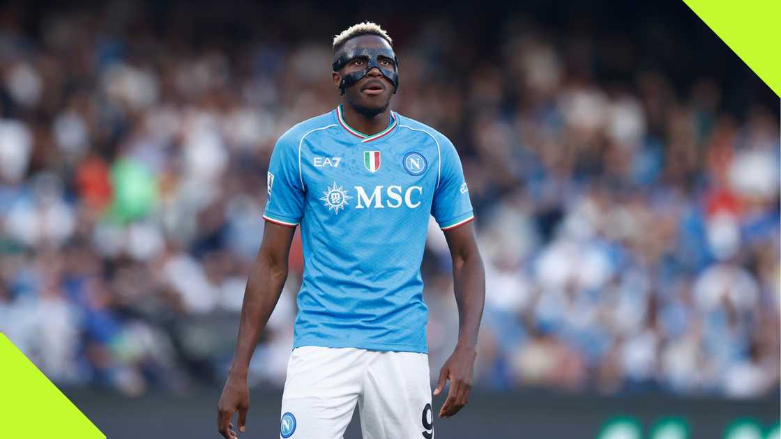 Victor Osimhen in action for Serie A club, Napoli