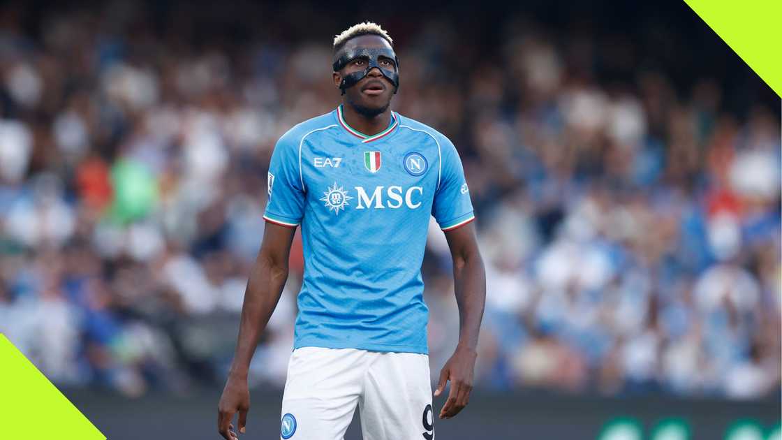 Victor Osimhen in action for Serie A club, Napoli Victor Osimhen in action for Serie A club, Napoli