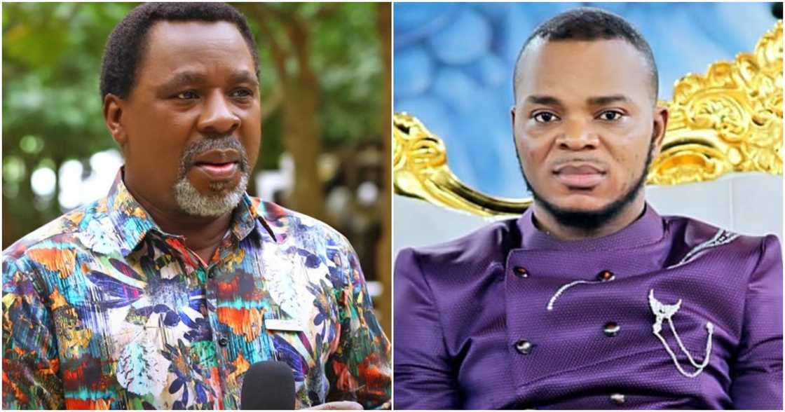 Obinim Sends Message To TB Joshua's Wife; His English Cracks Ribs (Video)