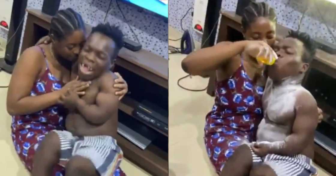 Ghanaians react to video of Shatta Bandle crying over breastmilk like a baby Ghanaians react to video of Shatta Bandle crying over breastmilk like a baby