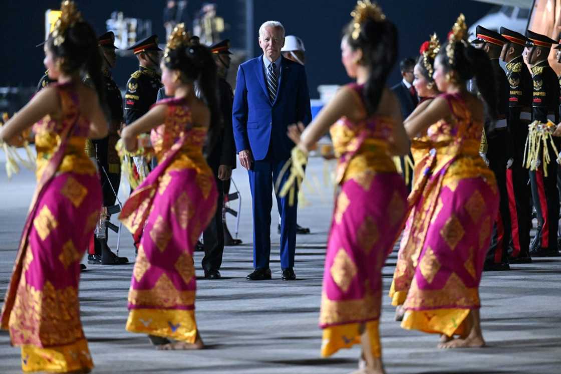 US President Joe Biden arrived in Bali with domestic success -- and new foreign policy hopes US President Joe Biden arrived in Bali with domestic success -- and new foreign policy hopes