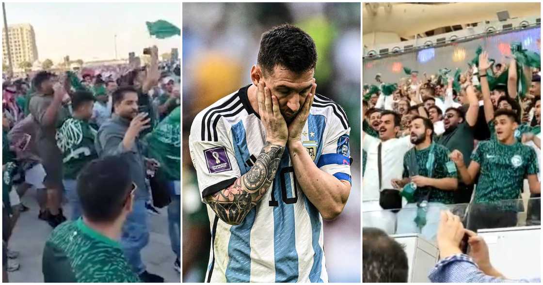 Saudi Arabia fans tease Messi Saudi Arabia fans tease Messi