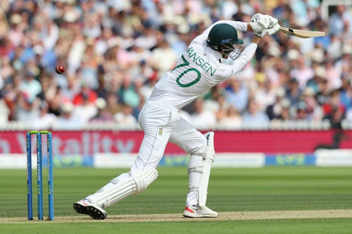 Final shot - South Africa's Marco Jansen falls for 48 in the first Test against England at Lord's