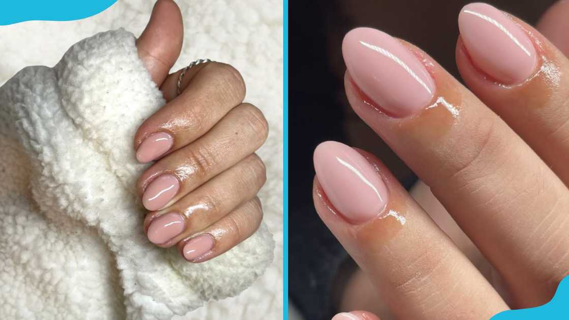 Soft blush nails Soft blush nails