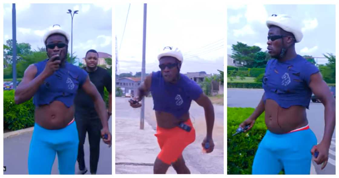 Ras Nene cracks ribs wearing crop top and legging in funny video. Ras Nene cracks ribs wearing crop top and legging in funny video.