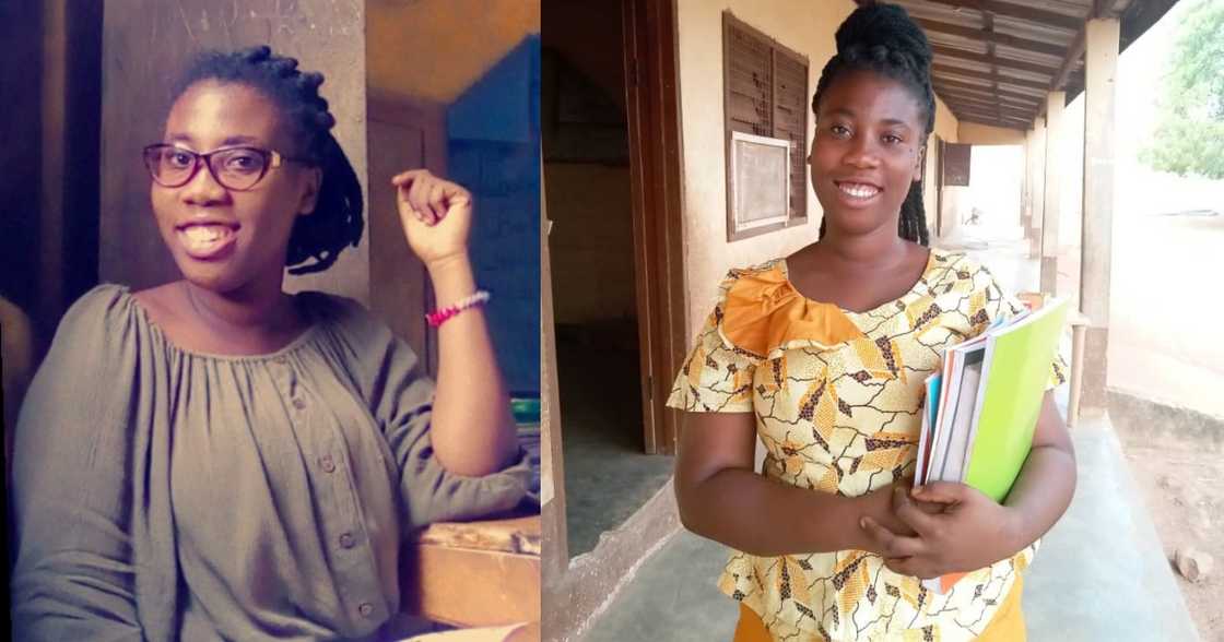 Pretty Ghanaian woman announce becoming a teacher