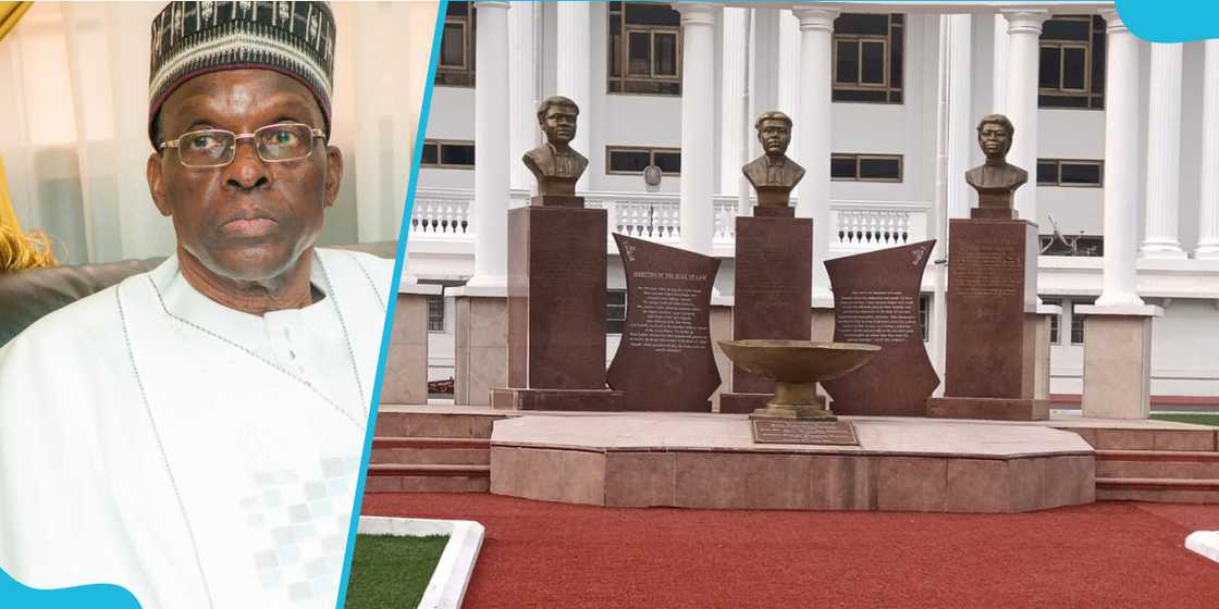 Alban Bagbin and Supreme Court exterior