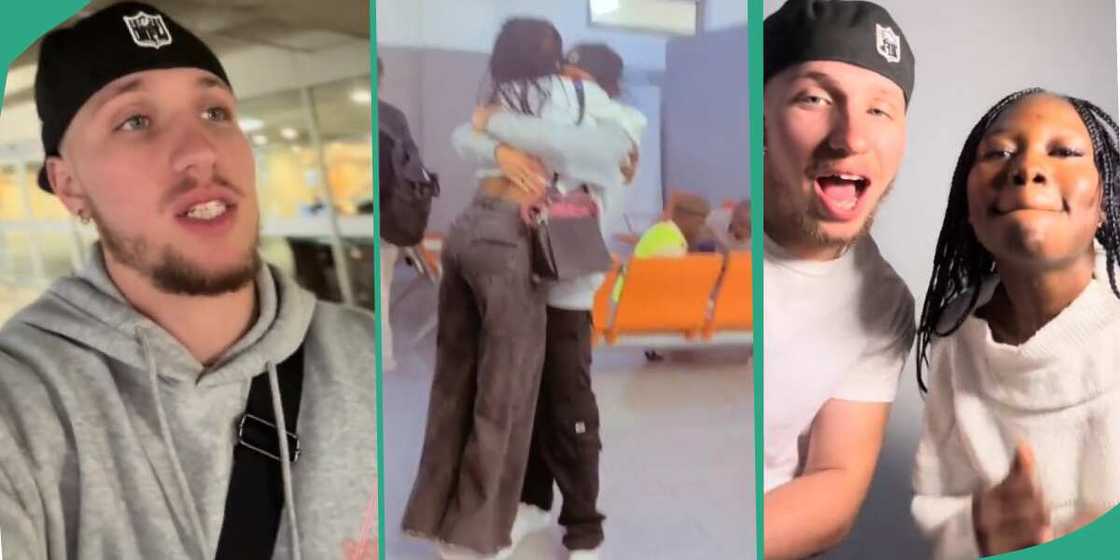 Nigerian lady finally meets her young oyinbo lover, says God connected him to her Nigerian lady finally meets her young oyinbo lover, says God connected him to her