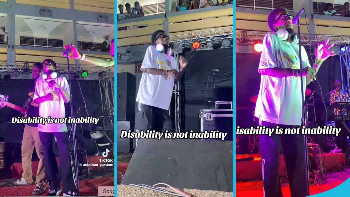 UCC student with disability, Enouch Eshun, Ghanaian Students, KNUST, University of Ghana, Disabled People in Ghana