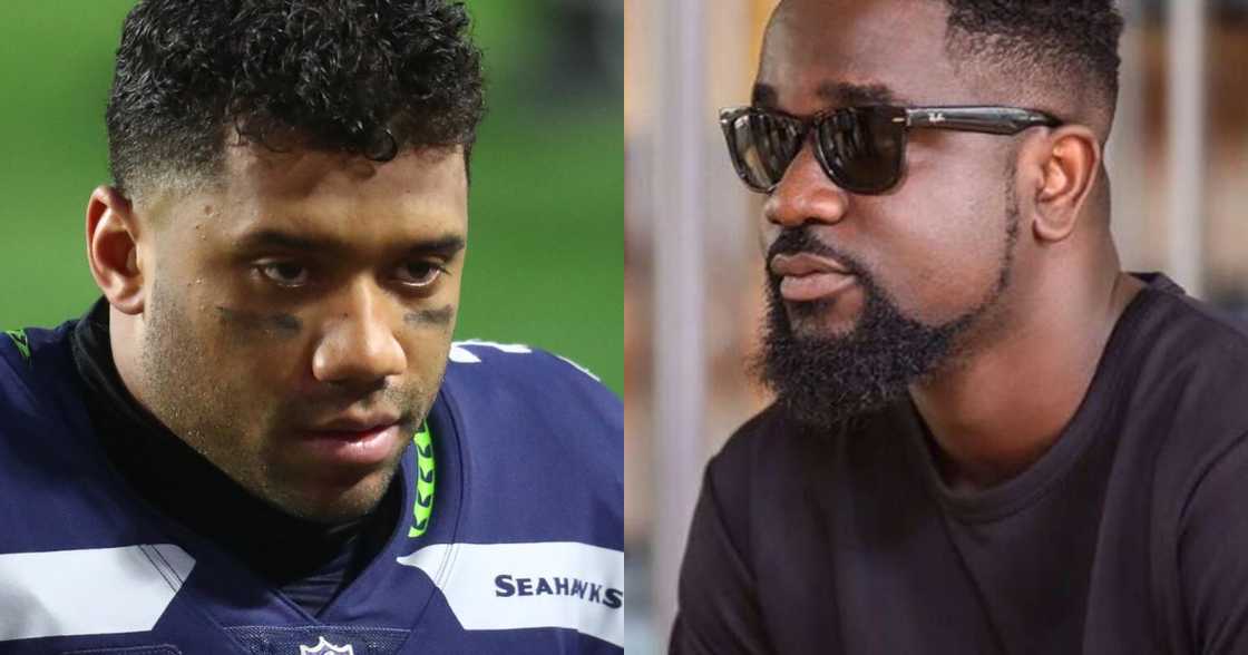 Super Bowl champion Russell Wilson gyms with a song featuring Sarkodie; fans jubilate Super Bowl champion Russell Wilson gyms with a song featuring Sarkodie; fans jubilate