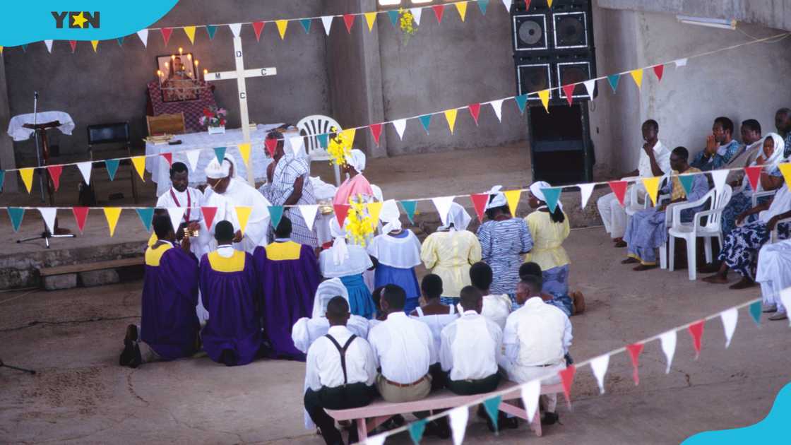 The evangelistic Musama Disco Christo Church in Accra. The evangelistic Musama Disco Christo Church in Accra.