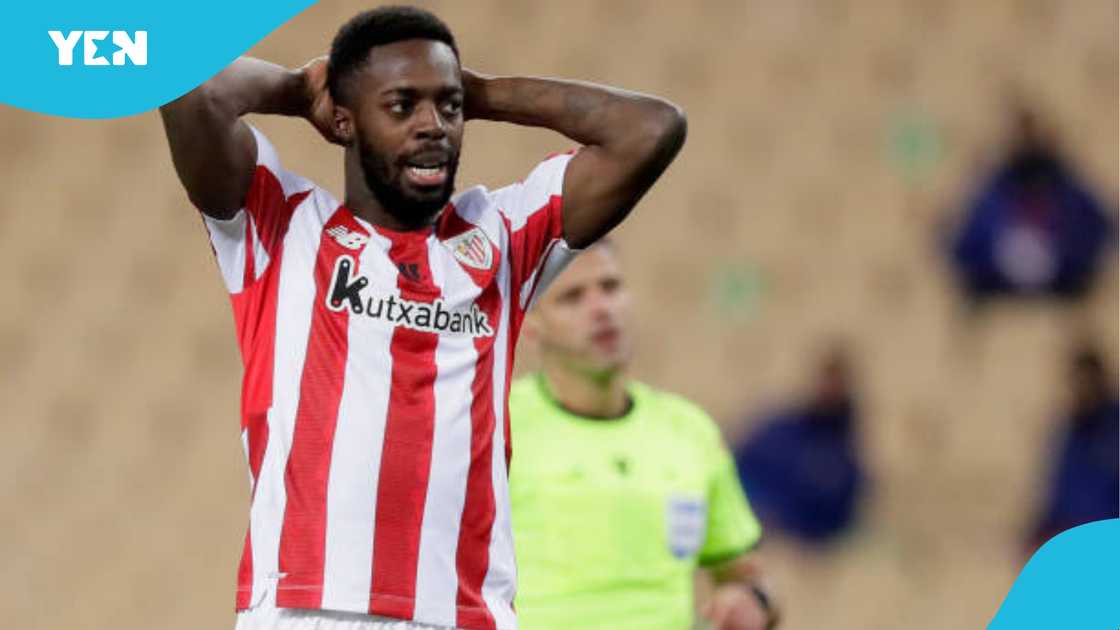 Inaki Williams reacts to playing in Saudi Arabia. Inaki Williams reacts to playing in Saudi Arabia.