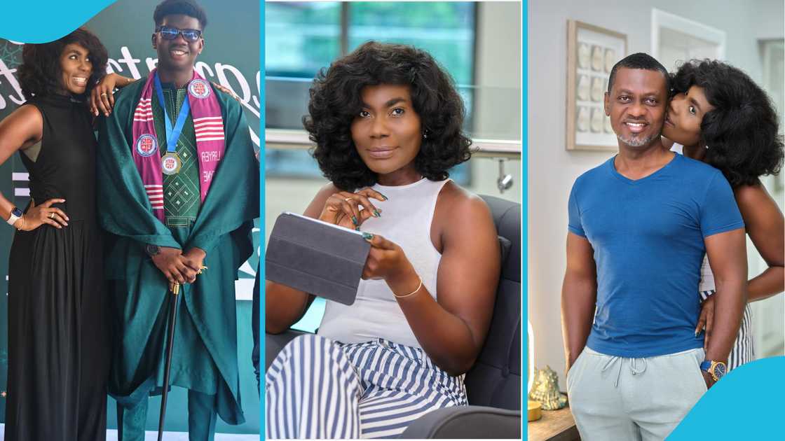 Israel Laryea, Louisa Laryea and their son Cheyne, IShowSpeed in Ghana, Joy FM presenter, Ghanaian celebrities, Ghanaian media personality, Louisa Laryea is a nobody, Lily Mohammed.