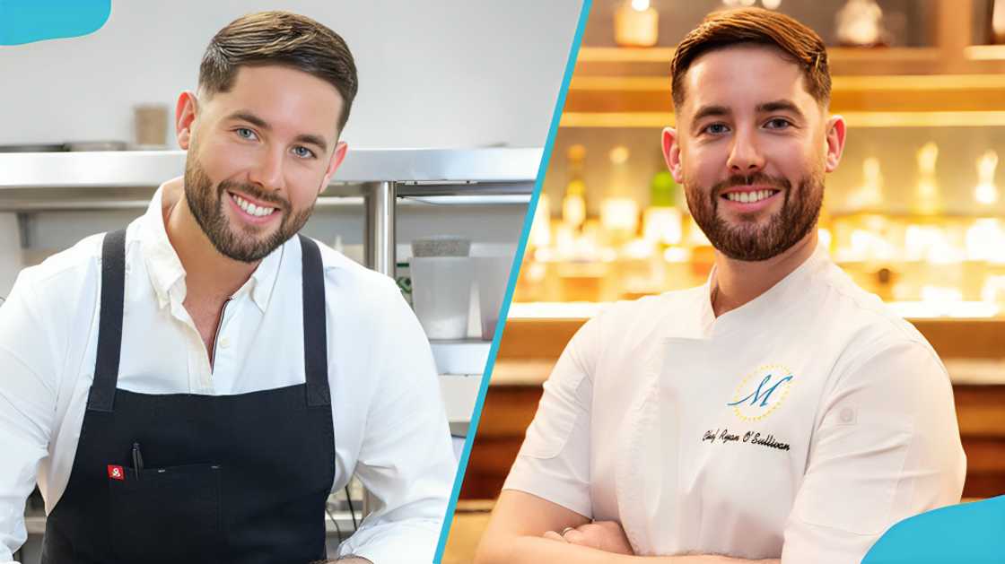 Ryan O'Sullivan smiling in a chef's white uniforms Ryan O'Sullivan smiling in a chef's white uniforms