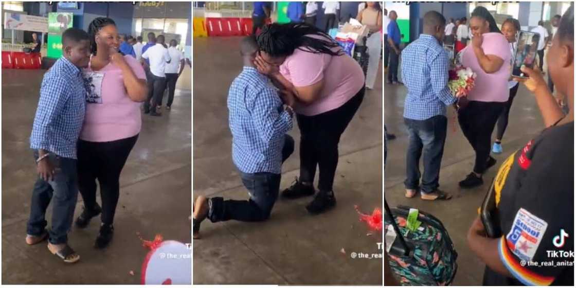 Ghanaian man proposes to girlfriend Ghanaian man proposes to girlfriend