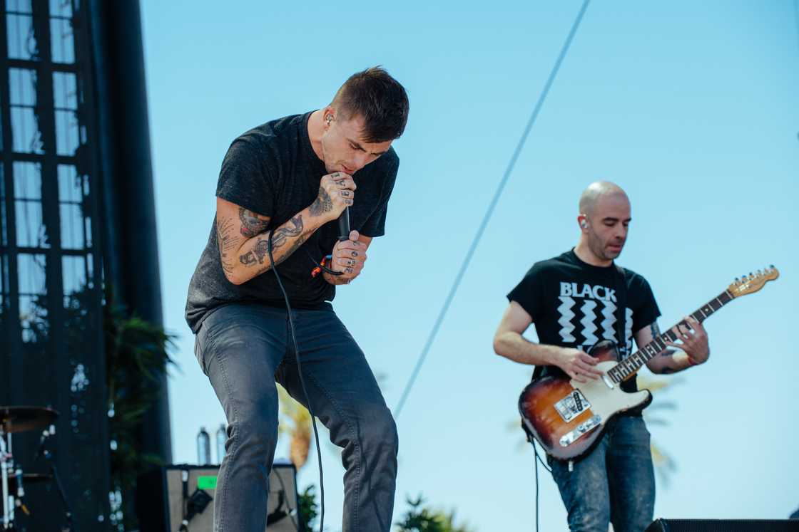 Anthony Green (L) and Colin Frangicetto (R)