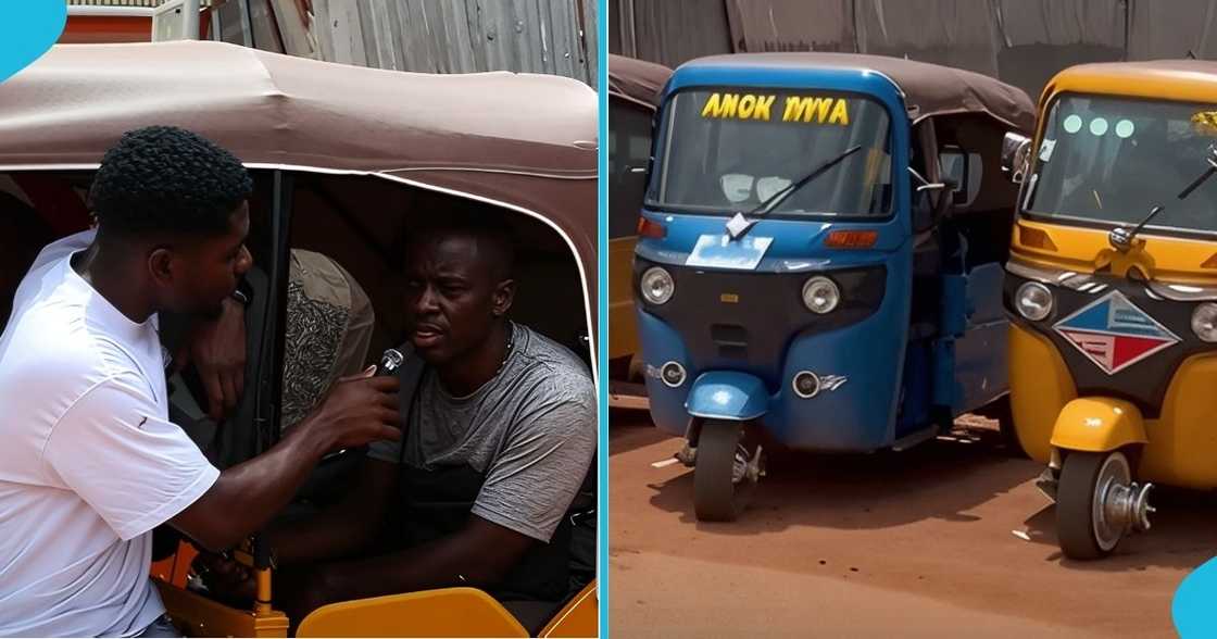 Pragya driver, Ghanaian man, content creator, youth in Ghana, social media, commercial transport. Pragya driver, Ghanaian man, content creator, youth in Ghana, social media, commercial transport.