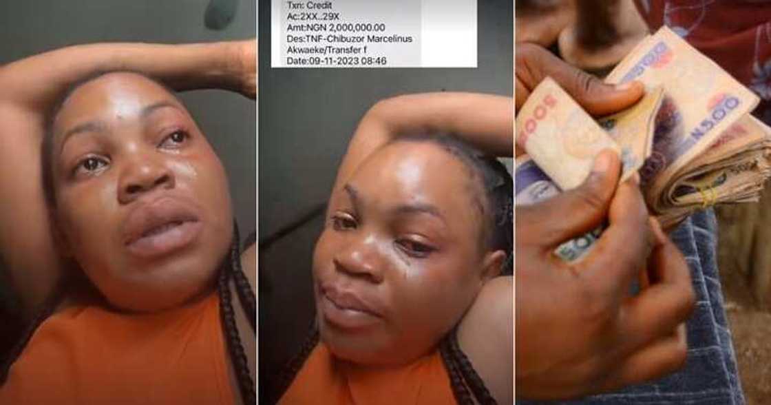 Lady in tears after receiving N2 million credit alert