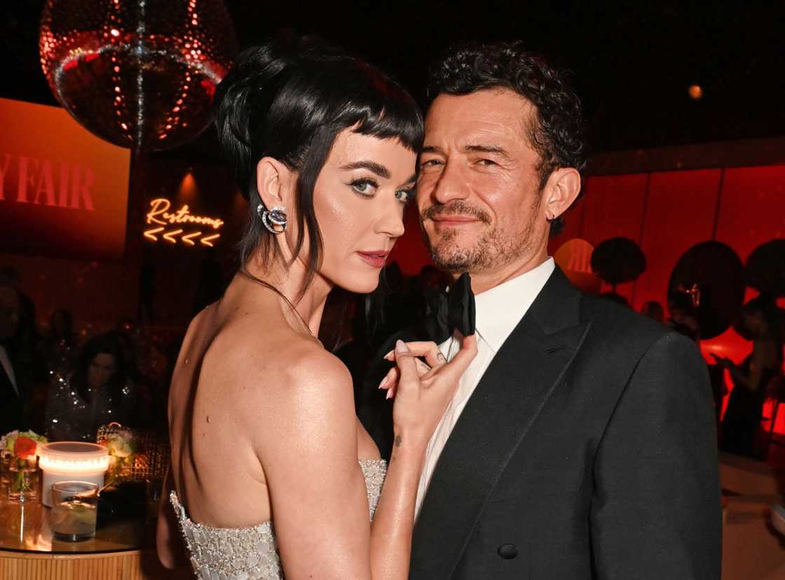 Katy Perry and Orlando Bloom at the Oscar party