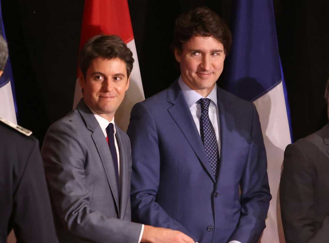 Canadian Prime Minister Justin Trudeau (R) and French Prime Minister Gabriel Attal backed the trade pact between Canada and the European Union Canadian Prime Minister Justin Trudeau (R) and French Prime Minister Gabriel Attal backed the trade pact between Canada and the European Union