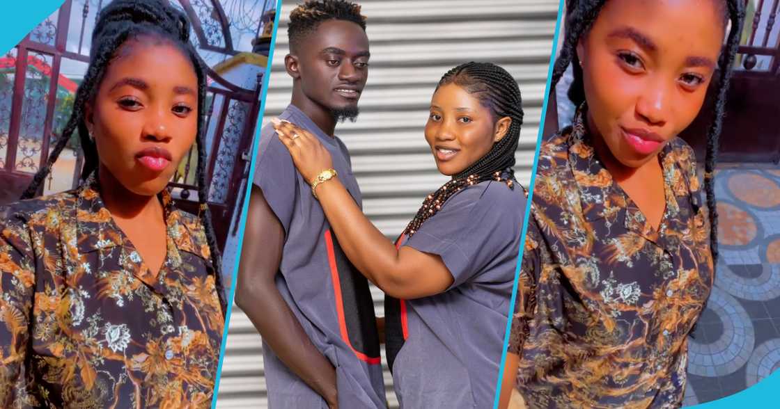 Lil Win's wife Maame Serwaa steps out in his silk shirt and shorts Lil Win's wife Maame Serwaa steps out in his silk shirt and shorts