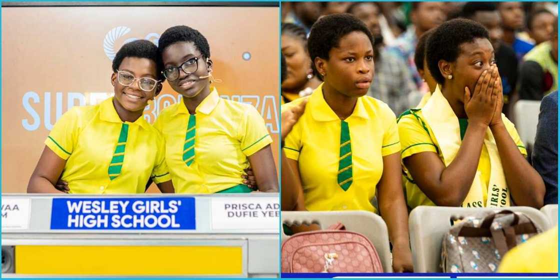 NSMQ 2023: Wesley Girls contestant exclaims when quiz mistress says her answer is wrong: "Ei really" NSMQ 2023: Wesley Girls contestant exclaims when quiz mistress says her answer is wrong: "Ei really"