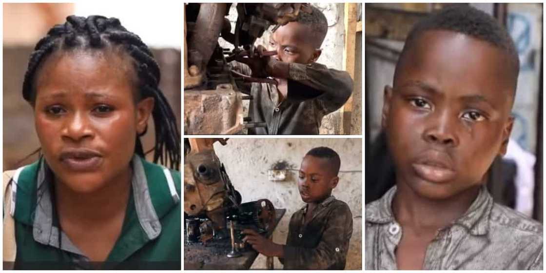 I still Beat Him to Stop But he Doesn't Listen, Mum of 6-Year-Old Boy Reacts to Her Son Being a Mechanic I still Beat Him to Stop But he Doesn't Listen, Mum of 6-Year-Old Boy Reacts to Her Son Being a Mechanic