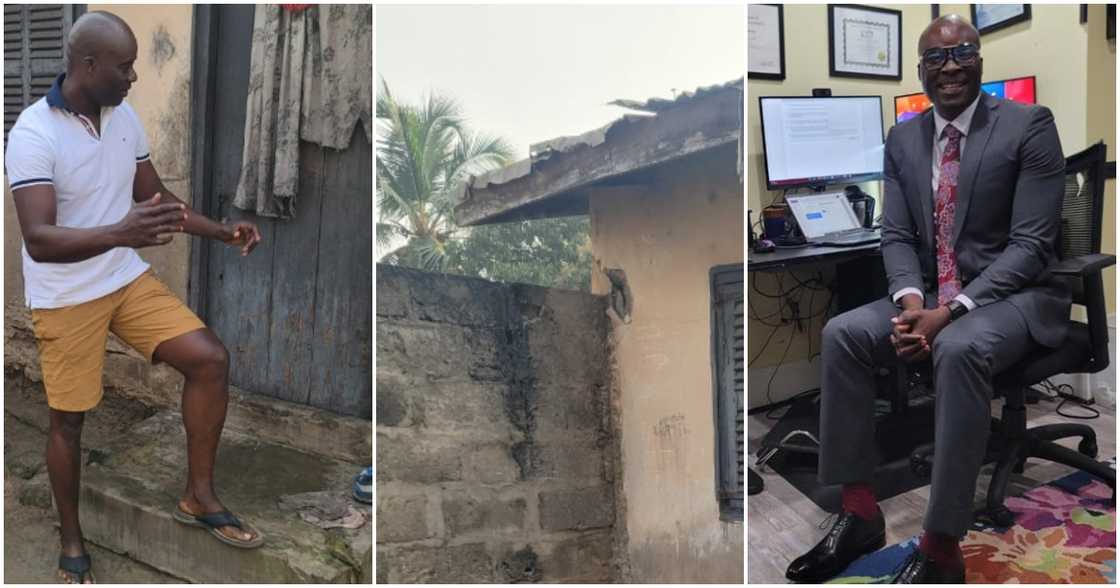 US-based Ghanaian man recounts humble past. US-based Ghanaian man recounts humble past.