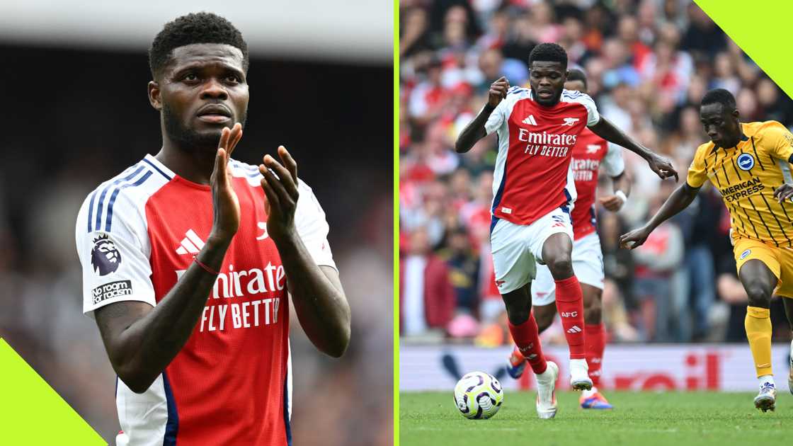 Thomas Partey lasted the entire duration of the game as Arsenal drew one-all with Brighton. Thomas Partey lasted the entire duration of the game as Arsenal drew one-all with Brighton.
