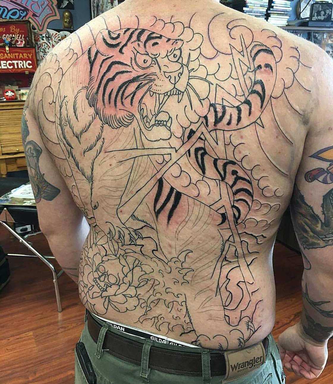 Japanese tiger tattoo