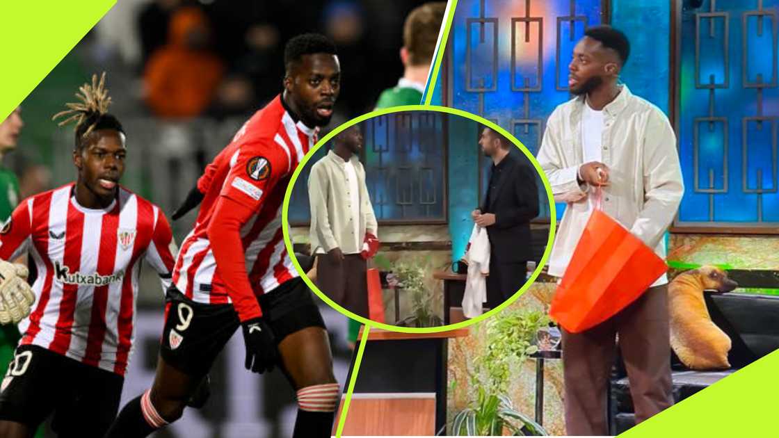 Inaki Williams and his brother appear on Spanish TV.