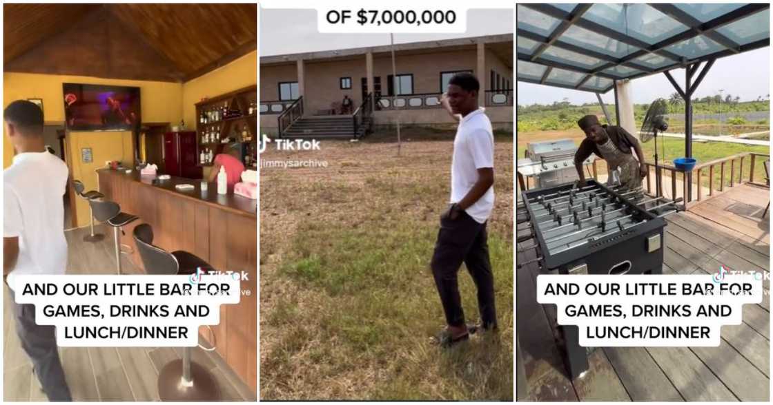 A TikToker flaunts his dad's $7 million mansion project A TikToker flaunts his dad's $7 million mansion project