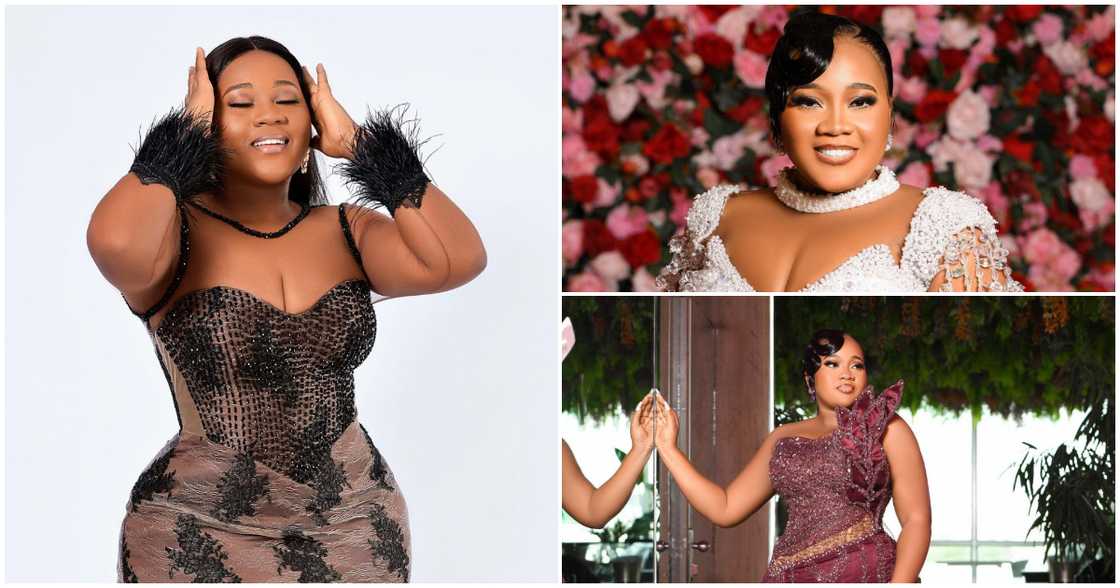 Ghanaian Designer With Voluptuous Figure Looks Magnificent In White Ravishing Gown With Glass Sleeves Ghanaian Designer With Voluptuous Figure Looks Magnificent In White Ravishing Gown With Glass Sleeves