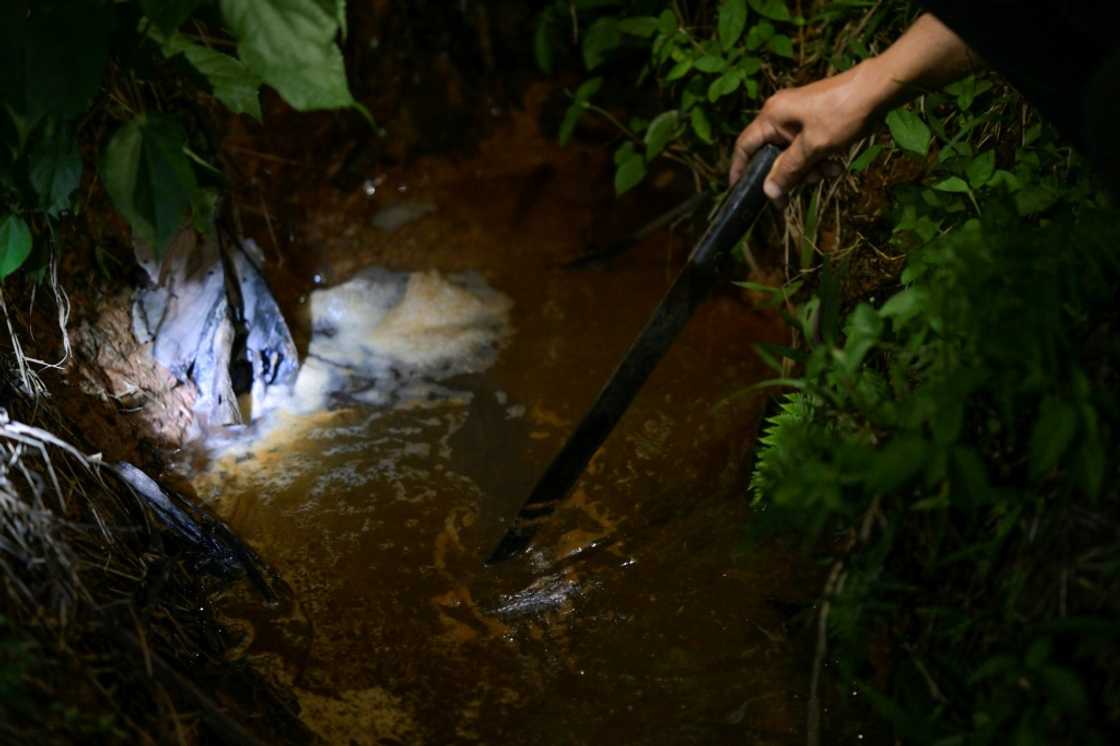 Residents say oil extraction in the region of Lago Agrio has polluted their water sources Residents say oil extraction in the region of Lago Agrio has polluted their water sources