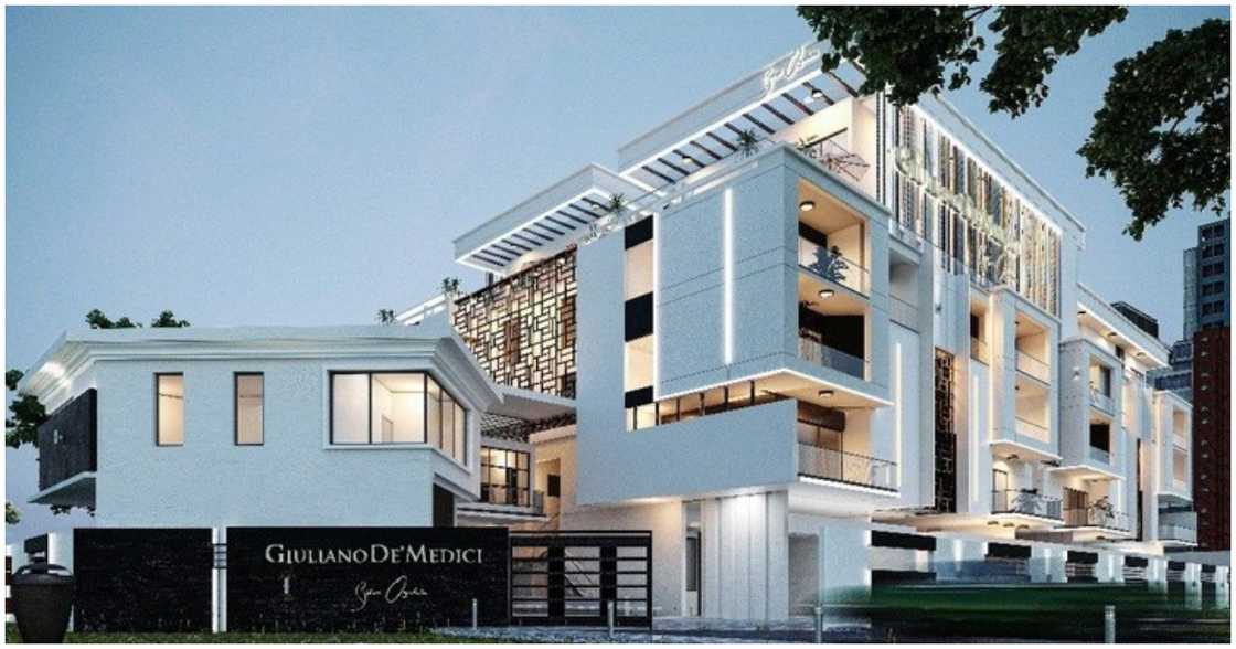 Davido's mansion at Banana Island Davido's mansion at Banana Island