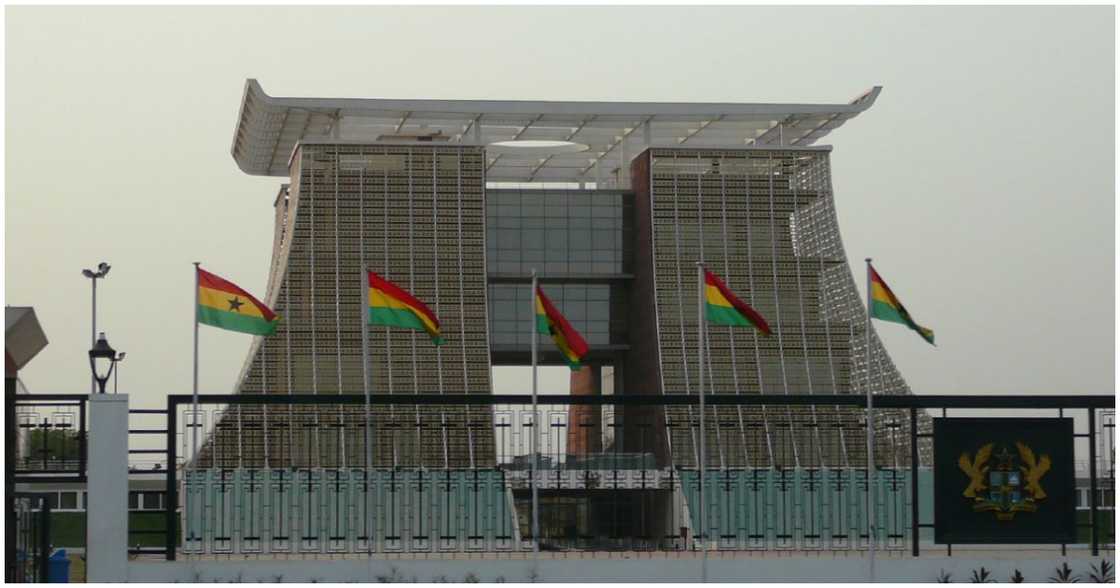 The Presidential palace in Ghana