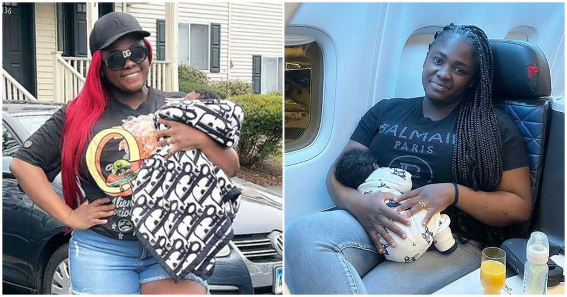 A photo of Tracey Boakye holding her son Akwasi Badu Ntiamoah A photo of Tracey Boakye holding her son Akwasi Badu Ntiamoah